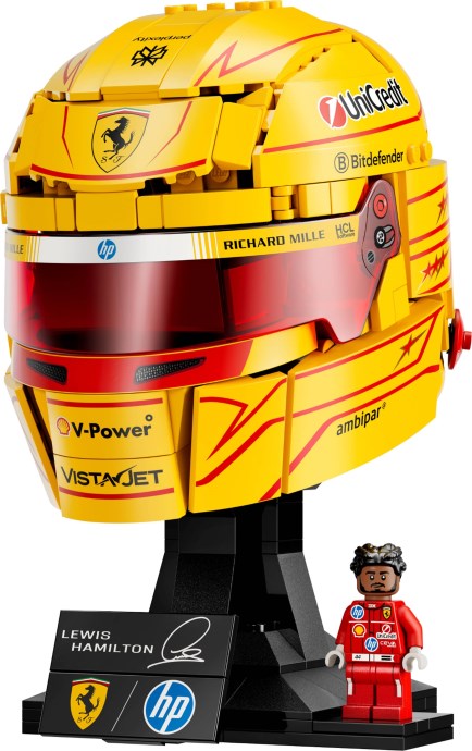 LEGO 43022 Lewis Hamilton Ferrari Helmet: First-Ever Hamilton Minifigure in 884 Pieces