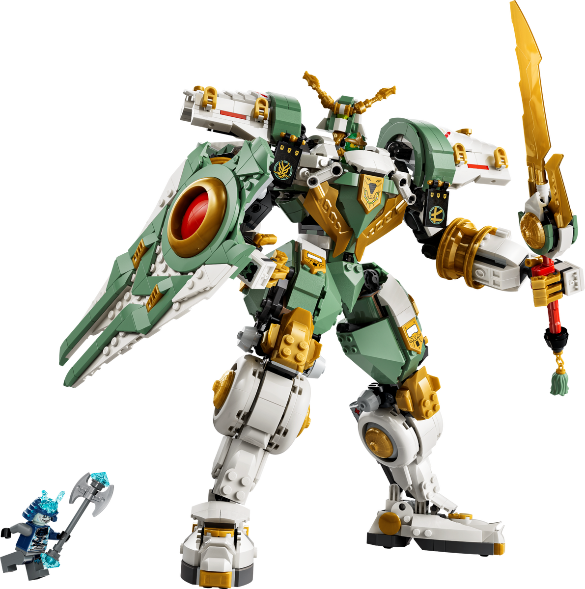 LEGO Gundam gap and Ninjago Titan Mech article cover graphic.