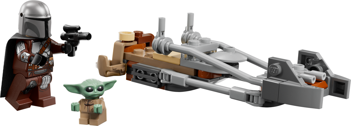 LEGO 75436 Mandalorian Grogu speeder.