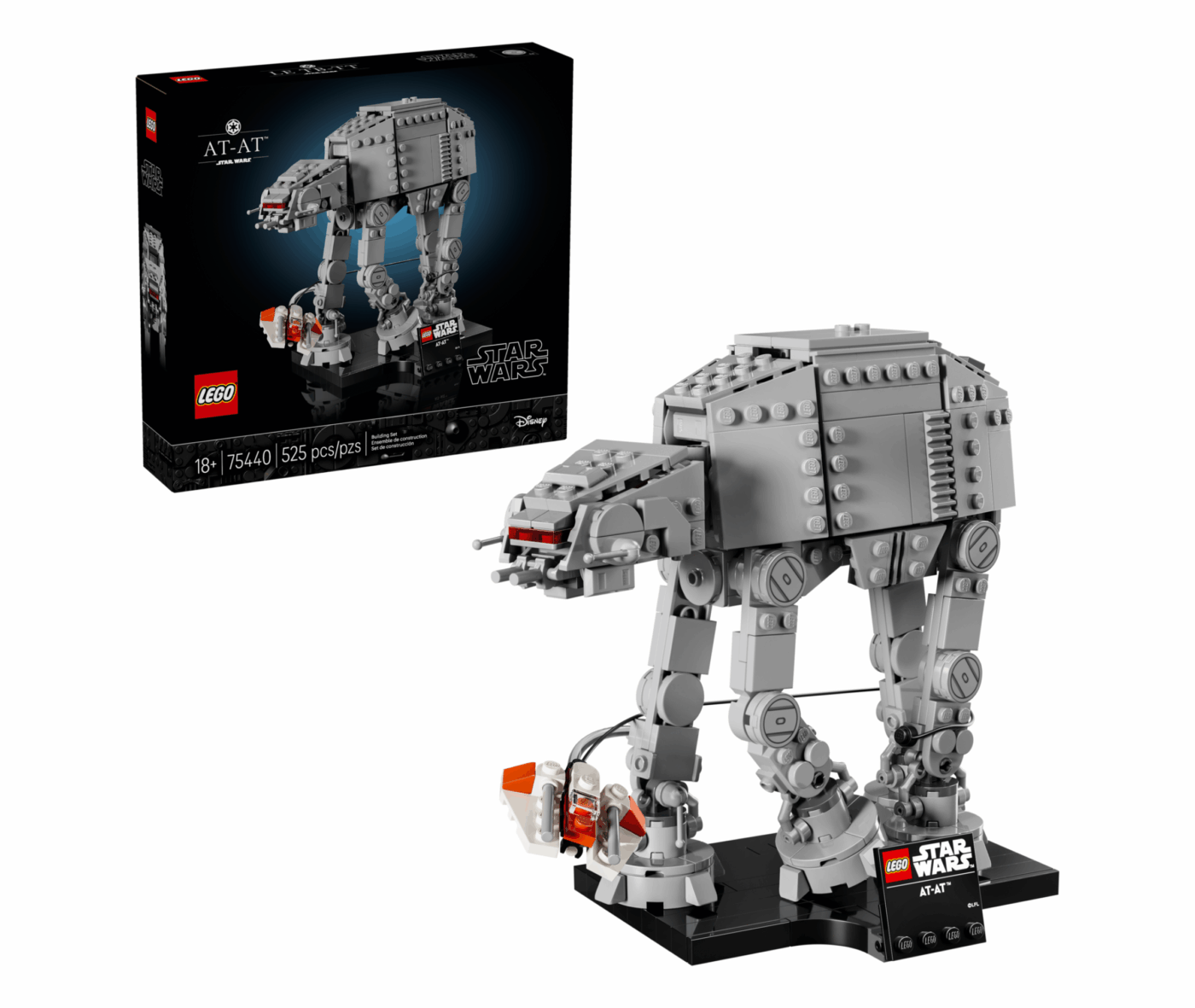 LEGO 75440 midi-scale AT-AT set and box