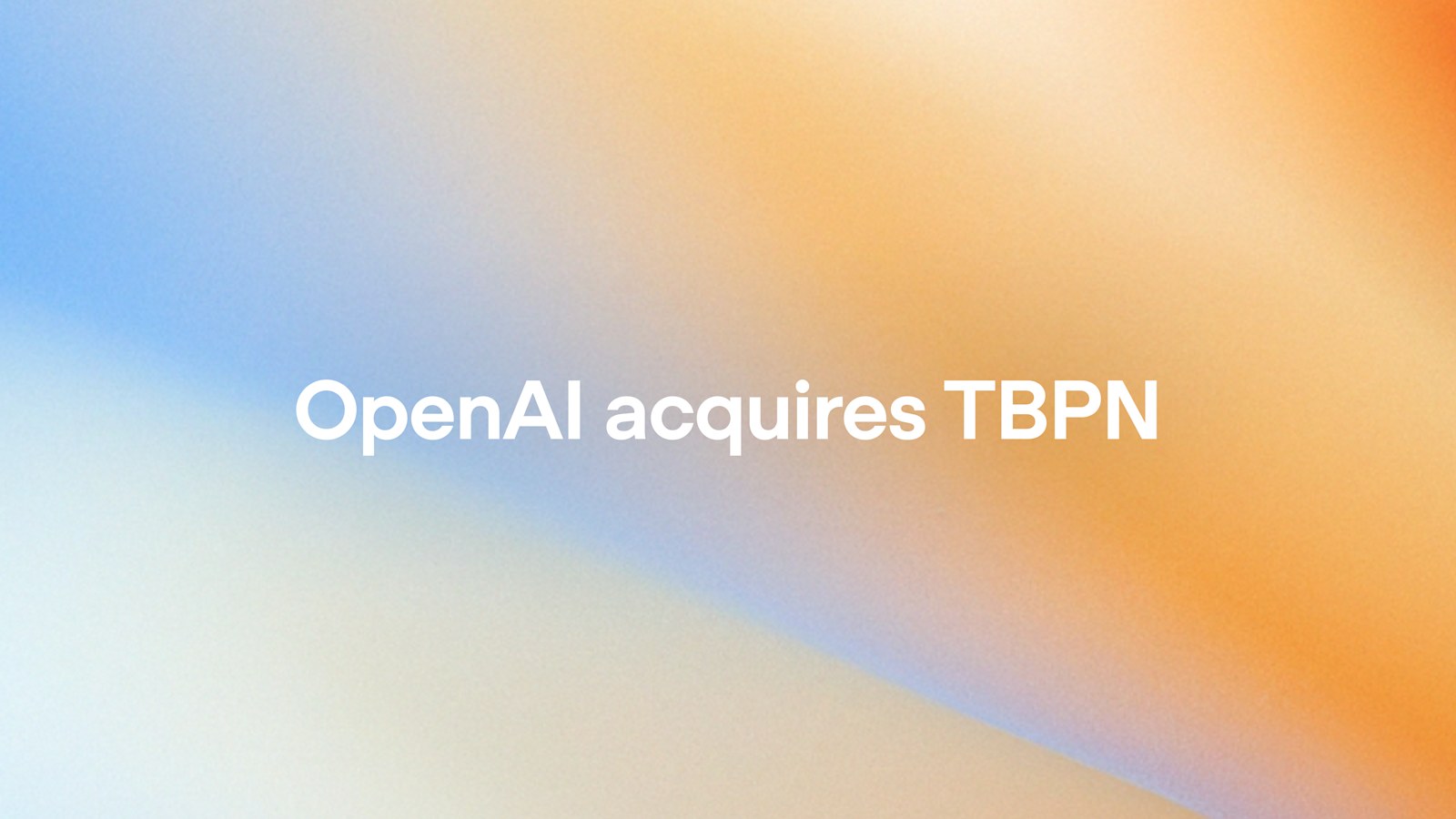 OpenAI Acquires TBPN Signaling Control Over AI Narrative