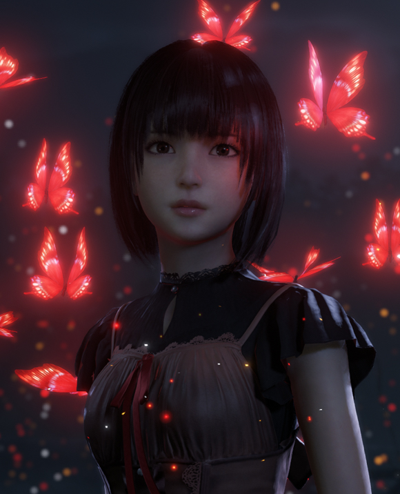 Official Fatal Frame II: Crimson Butterfly Remake key art from Koei Tecmo.