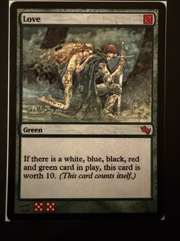 Mood Swings 2017 test card from Wizards of the Coast